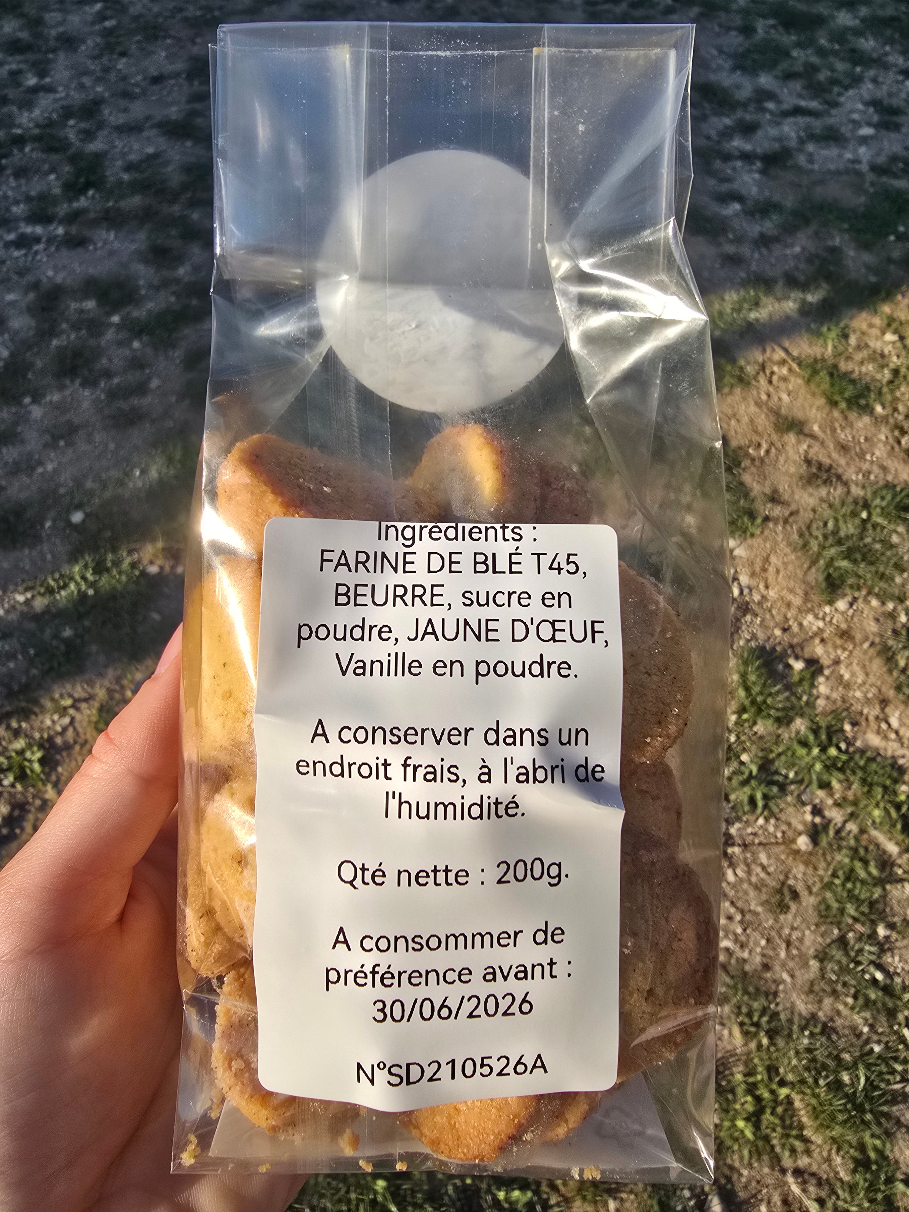 Sablé diamant à la vanille (200g)