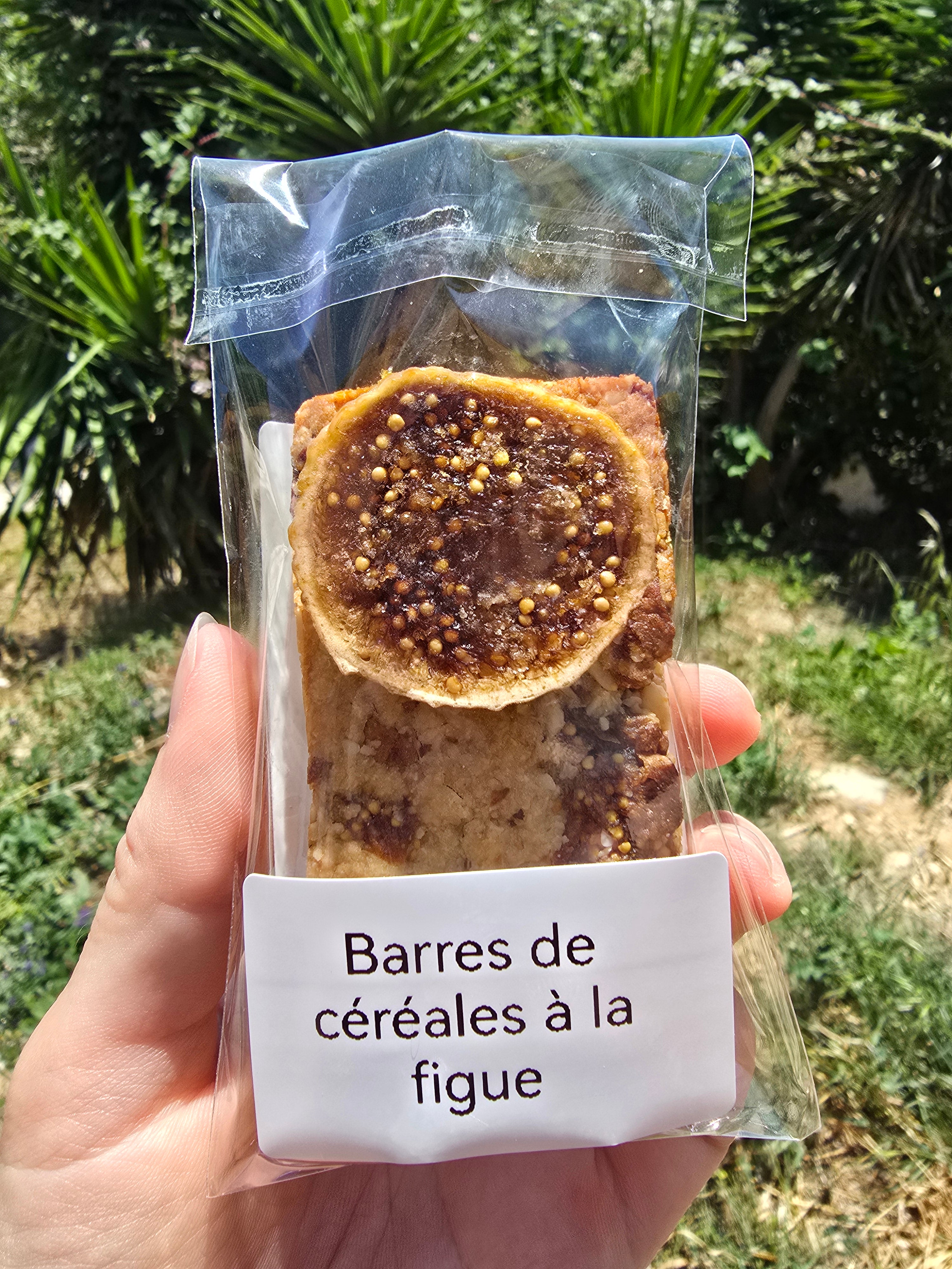 Barres de céréales compacte à la figue (1 barre)